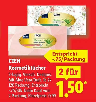 CIEN Kosmetiktücher