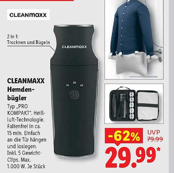 CLEANMAXX Hemdenbügler