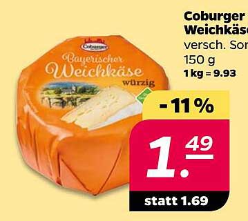 Coburger Weichkäse versch. Sorten 150 g