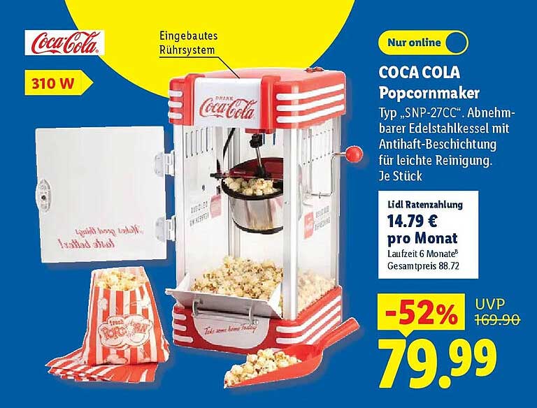 COCA COLA Popcornmaker