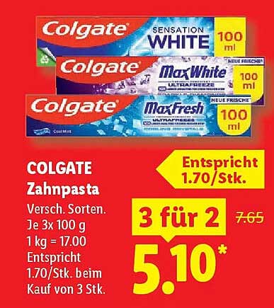 COLGATE Zahnpasta