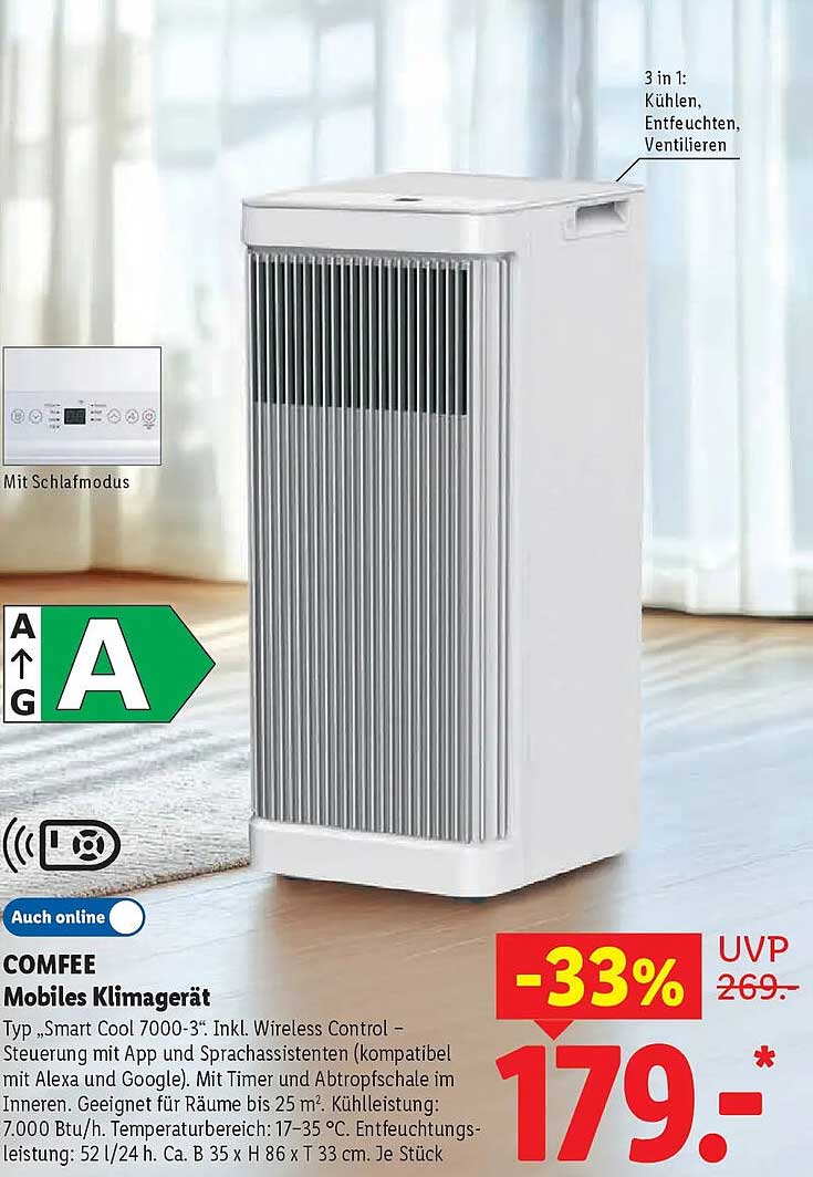 COMFEE Mobiles Klimagerät