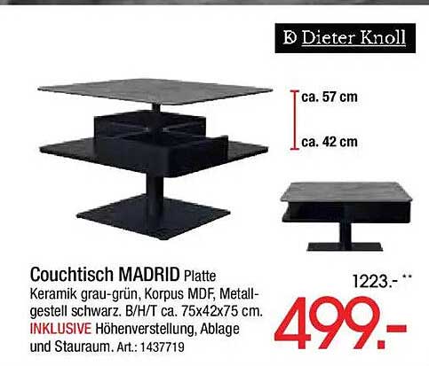 Couchtisch MADRID Platte