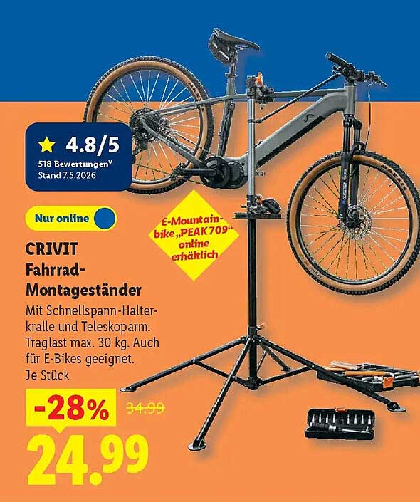 CRIVIT Fahrrad-Montageständer