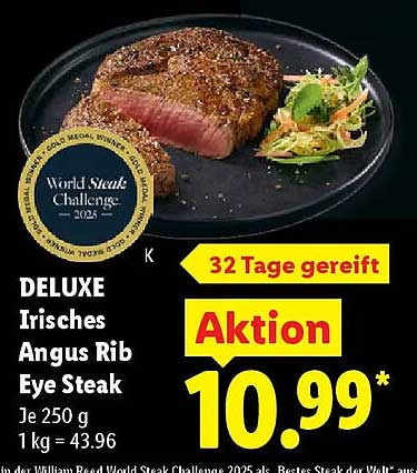 DELUXE Irisches Angus Rib Eye Steak