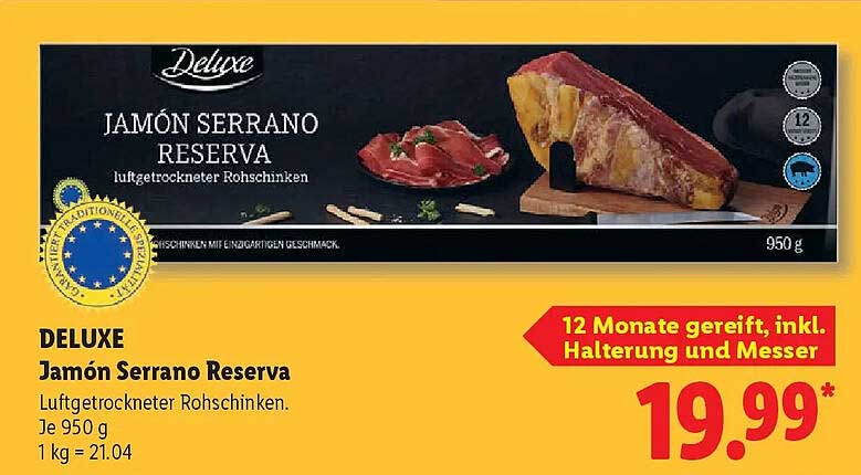 DELUXE Jamón Serrano Reserva