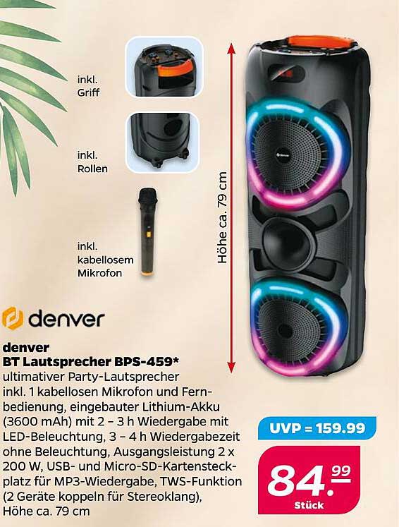denver BT Lautsprecher BPS-459*