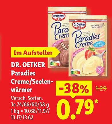DR. OETKER Paradies Creme/Seelenwärmer