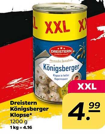 Dreistern Königsberger Klopse* 1200 g