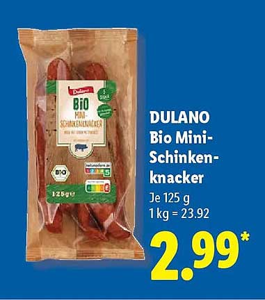 DULANO Bio Mini-Schinkenknacker