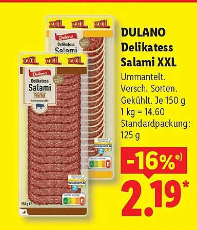DULANO Delikatess Salami XXL
