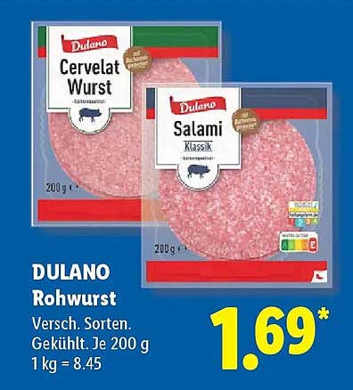 DULANO Rohwurst