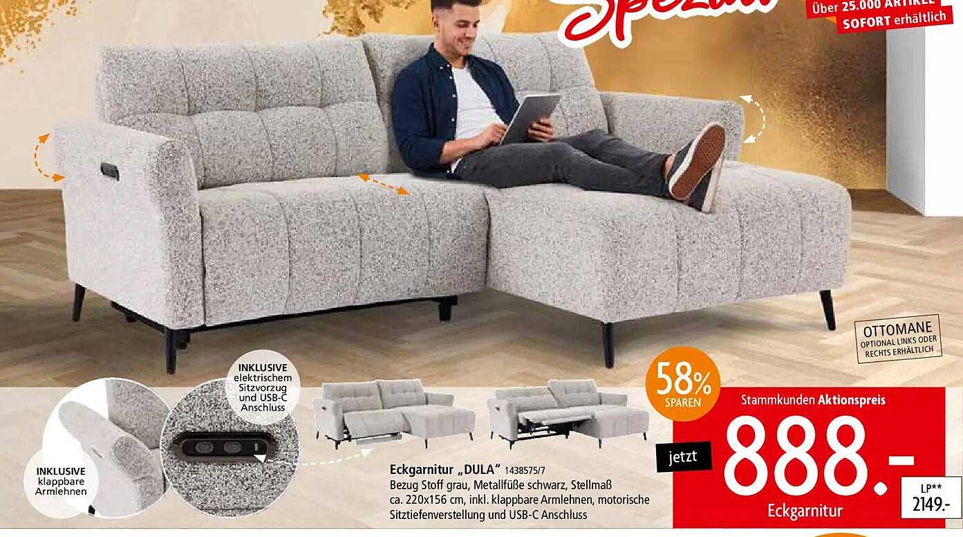 Eckgarnitur „DULA“