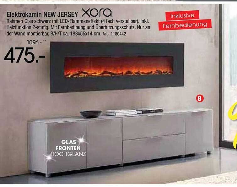 Elektrokamin NEW JERSEY xora