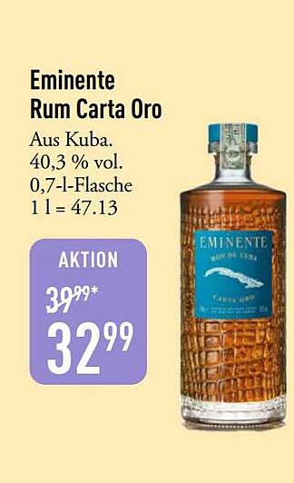 Eminente Rum Carta Oro