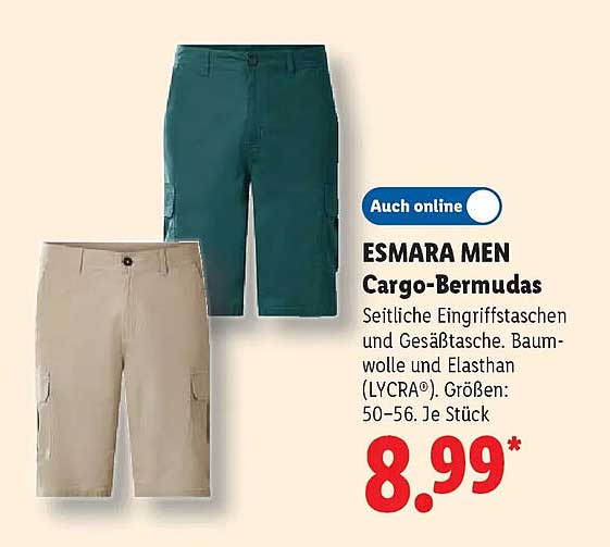 ESMARA MEN Cargo-Bermudas