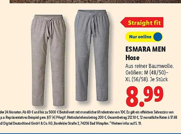 ESMARA MEN Hose