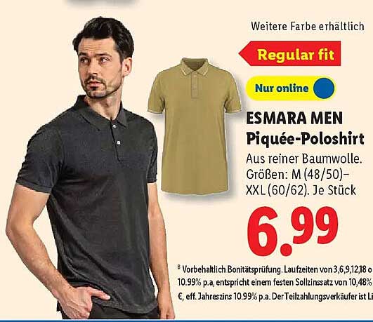 ESMARA MEN Piqué-Poloshirt