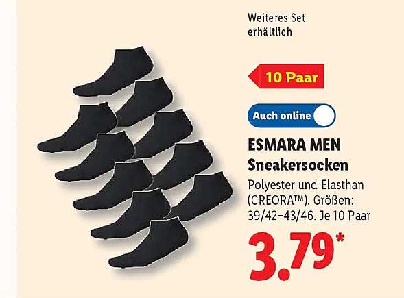 ESMARA MEN Sneakersocken