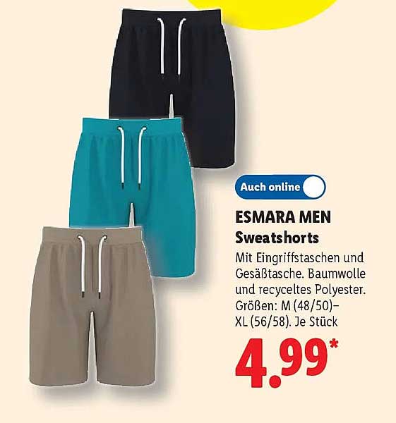 ESMARA MEN Sweatshorts