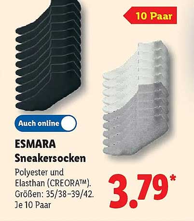 ESMARA Sneakersocken