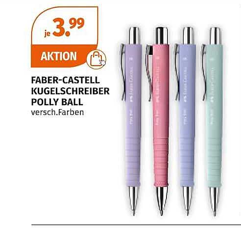 FABER-CASTELL KUGELSCHREIBER POLLY BALL versch.Farben