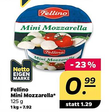 Fellino Mini Mozzarella* 125 g