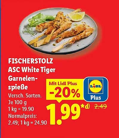 FISCHERSTOLZ ASC White Tiger Garnelen-spieße