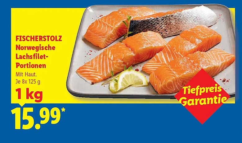 FISCHERSTOLZ Norwegische Lachsfilet-Portionen