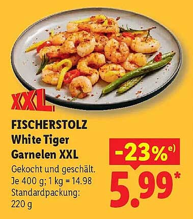 FISCHERSTOLZ White Tiger Garnelen XXL
