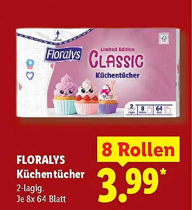 FLORALYS Küchentücher