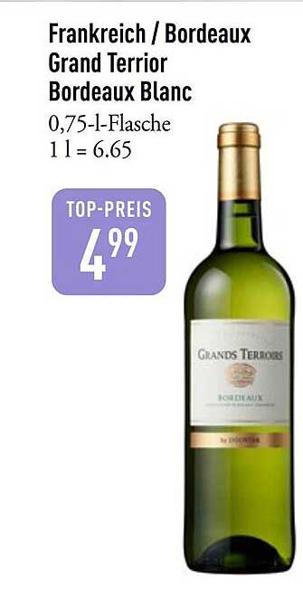 Frankreich / Bordeaux Grand Terrior Bordeaux Blanc