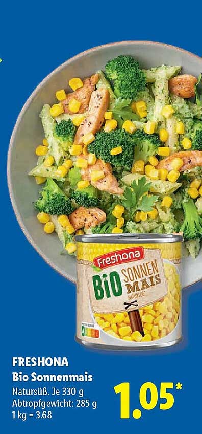 FRESHONA Bio Sonnenmais