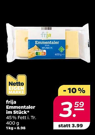 frija Emmentaler im Stück*