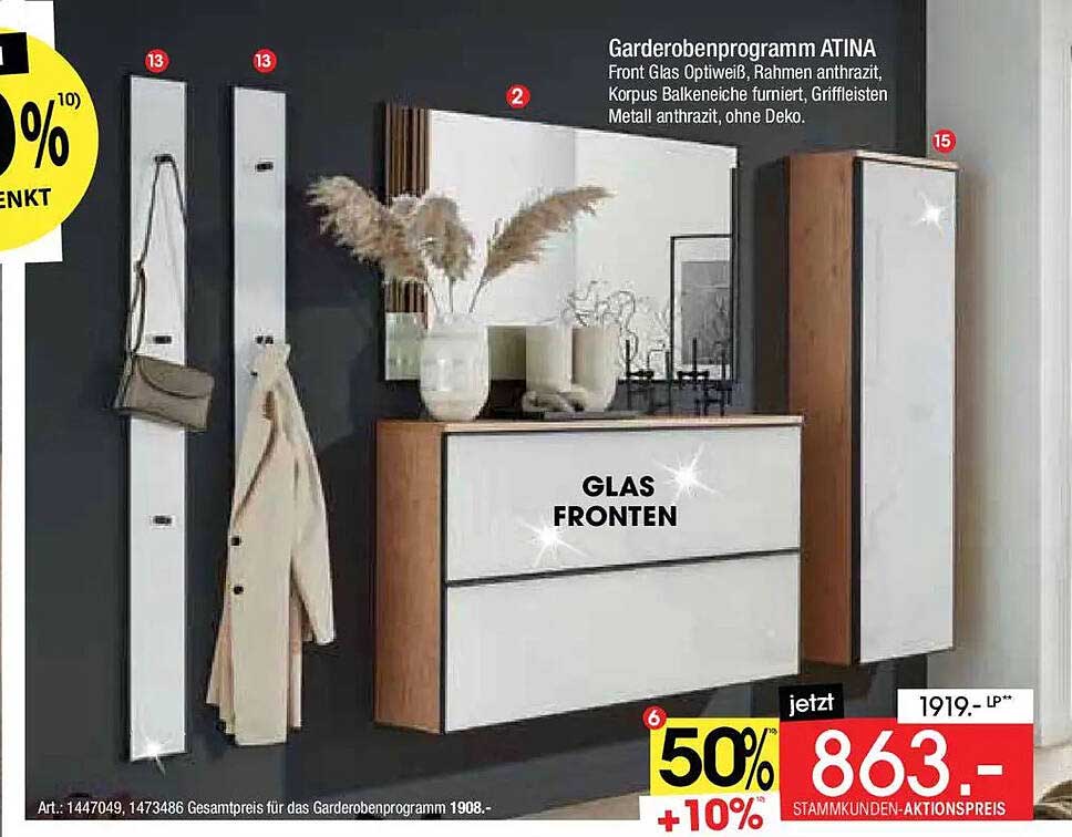 Garderobenprogramm ATINA