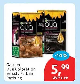 Garnier Olia Coloration versch. Farben Packung