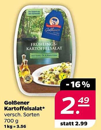 Goldener Kartoffelsalat* versch. Sorten 700 g