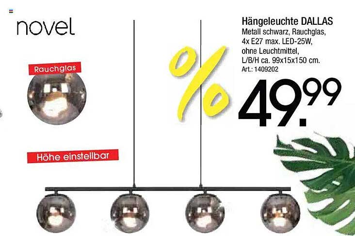Hängeleuchte DALLAS