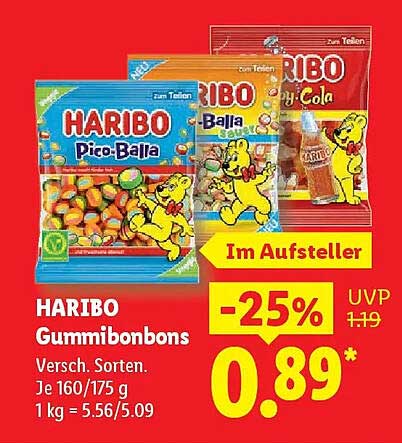 HARIBO Gummibonbons