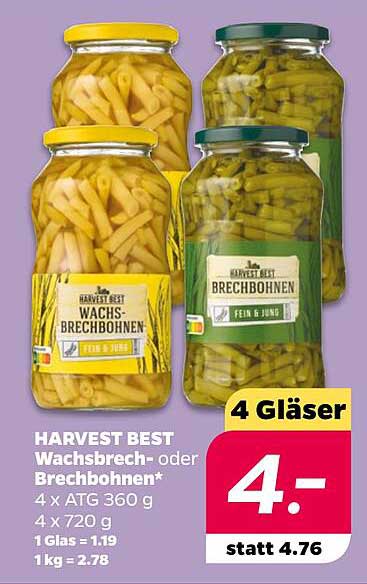 HARVEST BEST Wachsbrech- oder Brechbohnen*