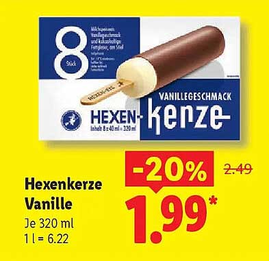 Hexenkerze Vanille