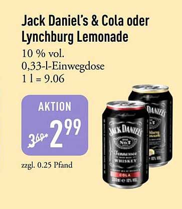 Jack Daniel's & Cola oder Lynchburg Lemonade