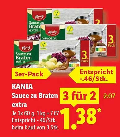 KANIA Sauce zu Braten extra 3 für 2