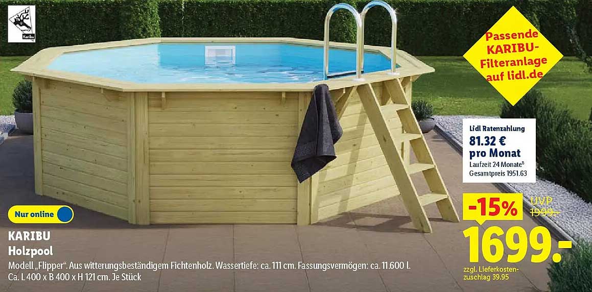 KARIBU Holzpool