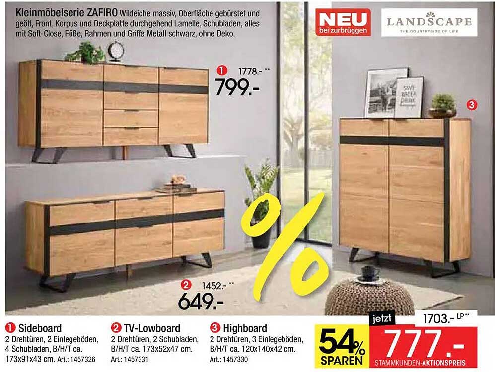 Kleinmöbelserie ZAFIRO Wildeiche massiv, Oberfläche gebürstet und geölt, Front, Korpus und Deckplatte durchgehend Lamelle, Schubladen, alles mit Soft-Close, Füße, Rahmen und Griffe Metall schwarz, ohne Deko.