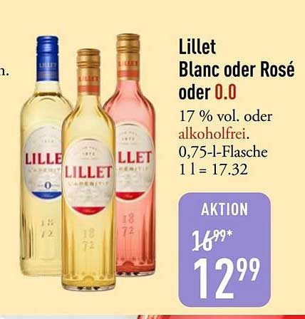 Lillet Blanc oder Rosé oder 0.0
