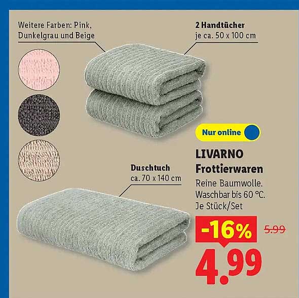 LIVARNO Frottierwaren