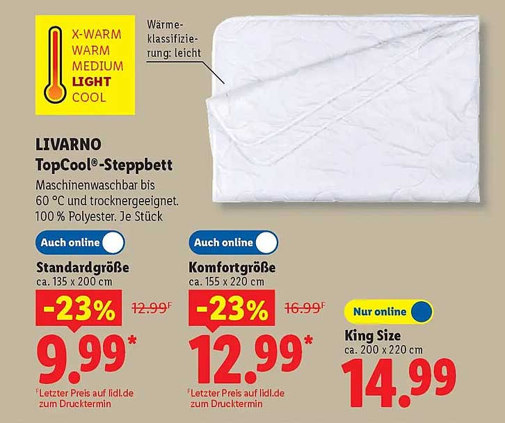 LIVARNO TopCool®-Steppbett