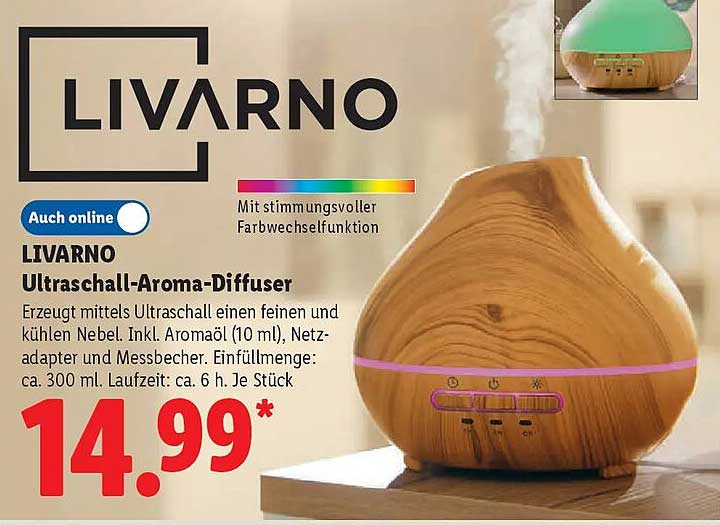 LIVARNO Ultraschall-Aroma-Diffuser