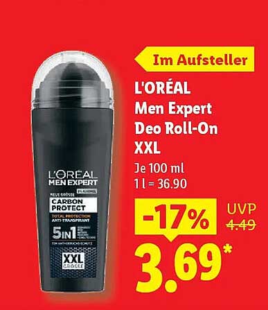 L'ORÉAL Men Expert Deo Roll-On XXL